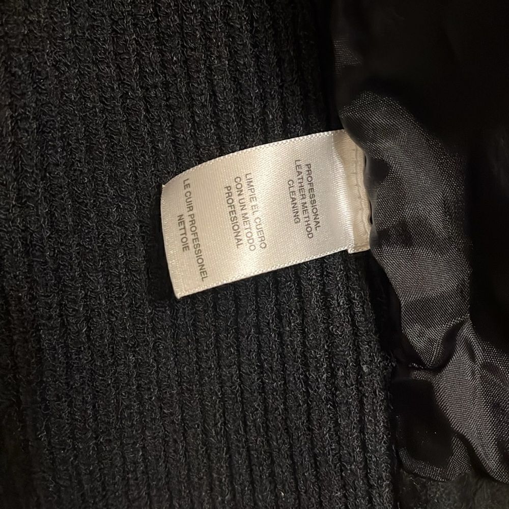 Anne Klein Leather And Knit Jacket/ Cardigan - Picture 13 of 15